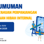 Informasi Perpanjangan Hibah Internal